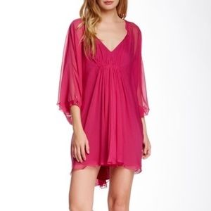 Fleurette Dress in Pink Dhalia